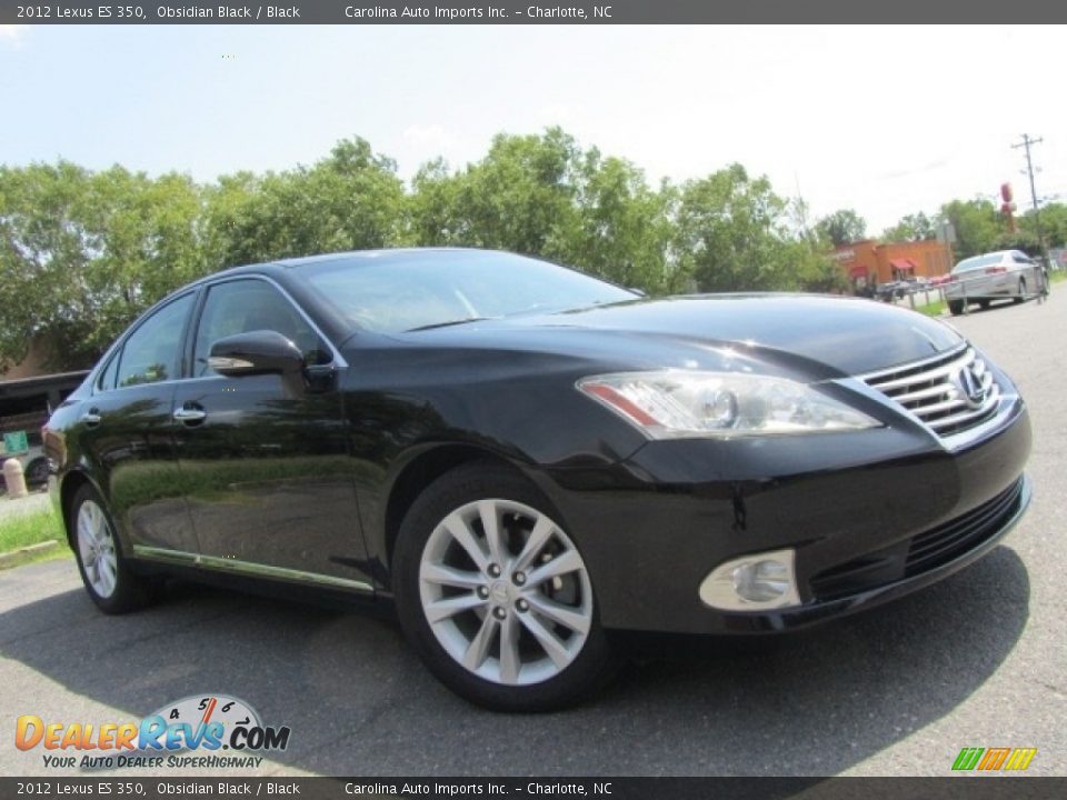 2012 Lexus ES 350 Obsidian Black / Black Photo #1