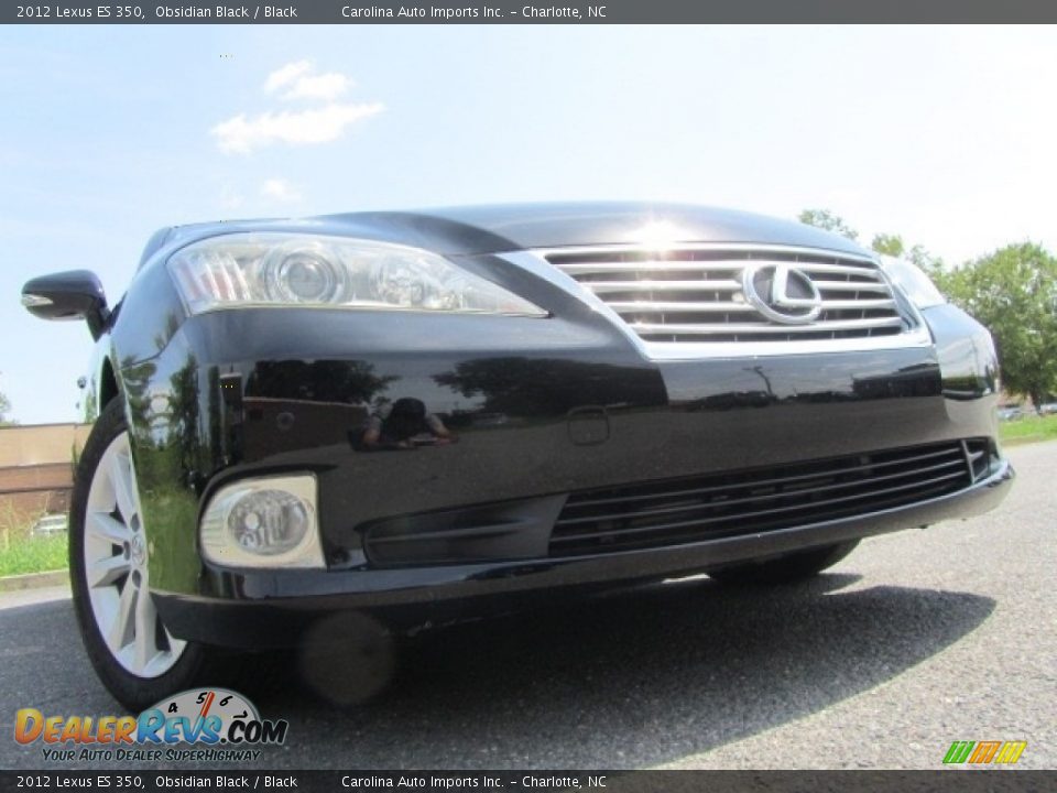 2012 Lexus ES 350 Obsidian Black / Black Photo #2