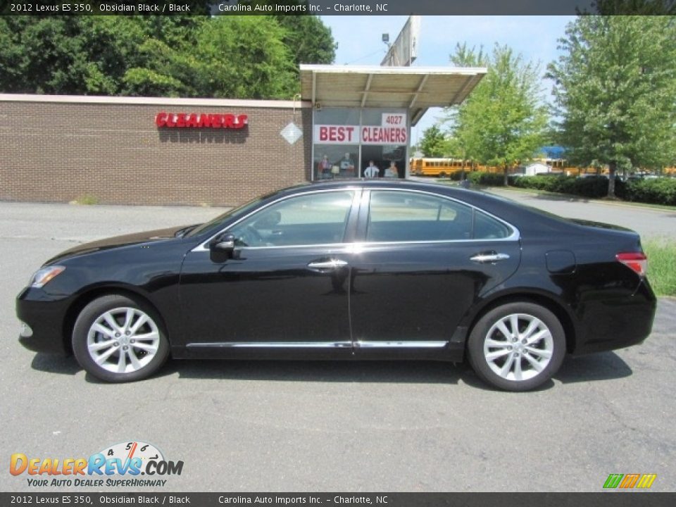2012 Lexus ES 350 Obsidian Black / Black Photo #7