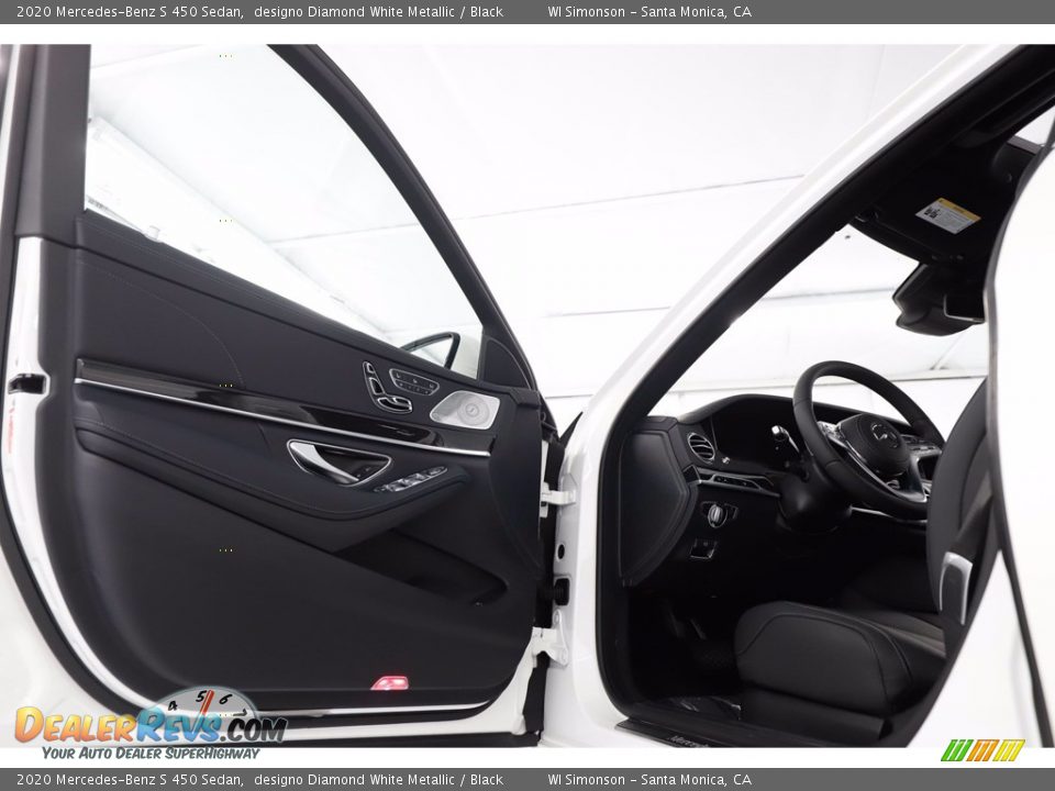 2020 Mercedes-Benz S 450 Sedan designo Diamond White Metallic / Black Photo #9