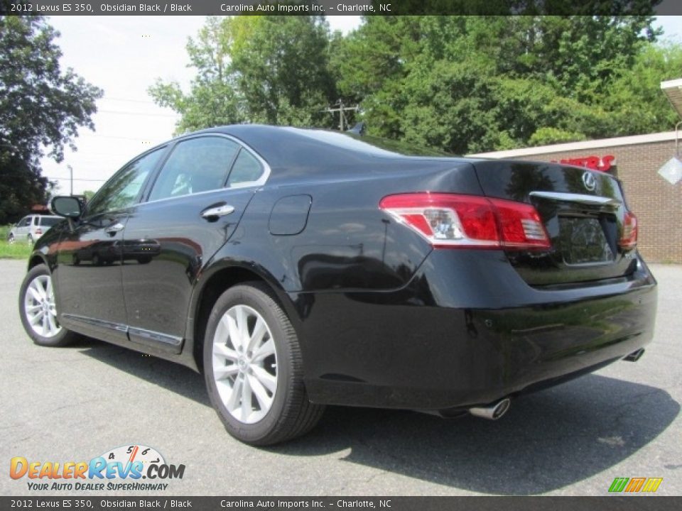 2012 Lexus ES 350 Obsidian Black / Black Photo #8