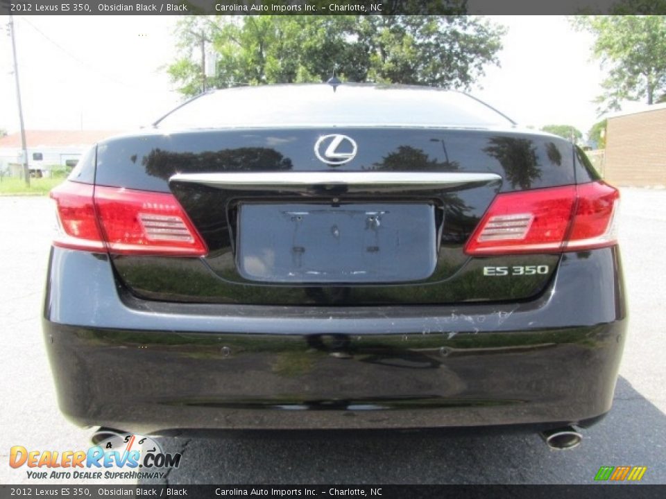 2012 Lexus ES 350 Obsidian Black / Black Photo #9