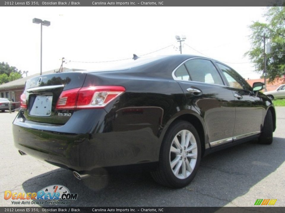2012 Lexus ES 350 Obsidian Black / Black Photo #10
