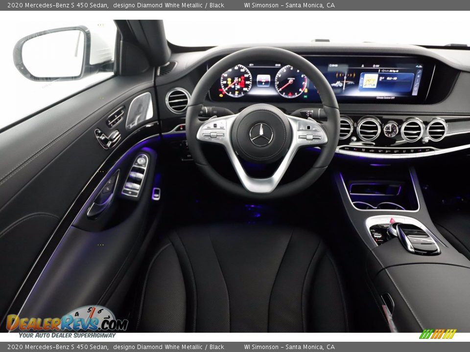2020 Mercedes-Benz S 450 Sedan designo Diamond White Metallic / Black Photo #11