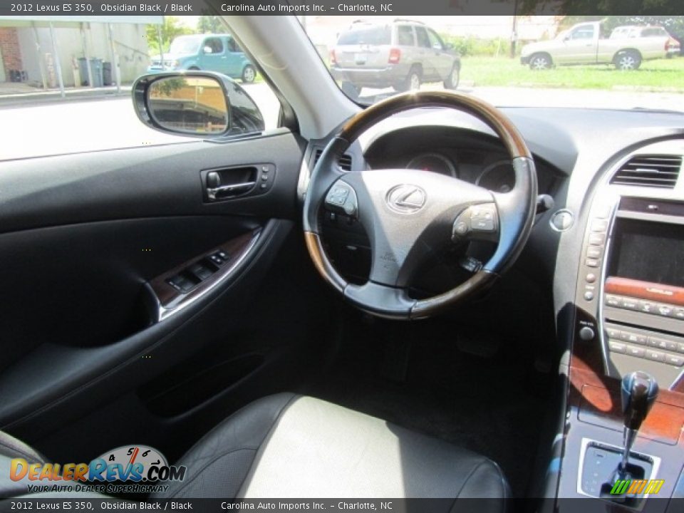 2012 Lexus ES 350 Obsidian Black / Black Photo #12