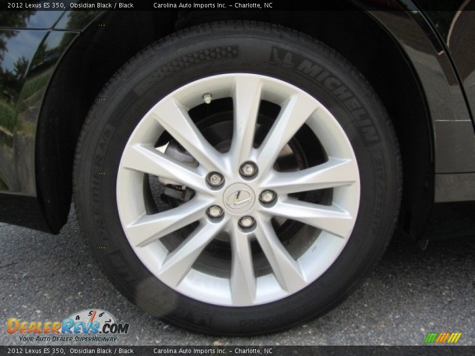 2012 Lexus ES 350 Obsidian Black / Black Photo #26