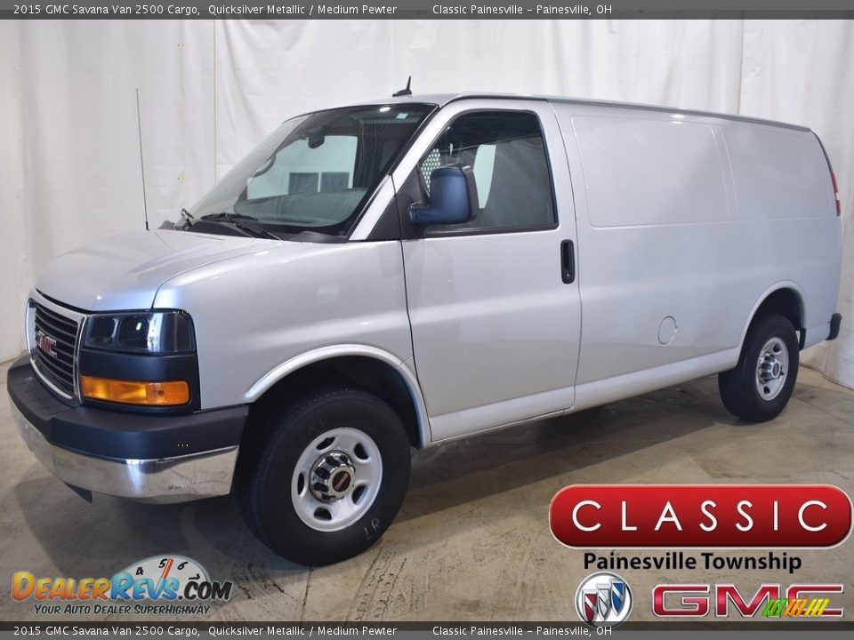 2015 GMC Savana Van 2500 Cargo Quicksilver Metallic / Medium Pewter Photo #1