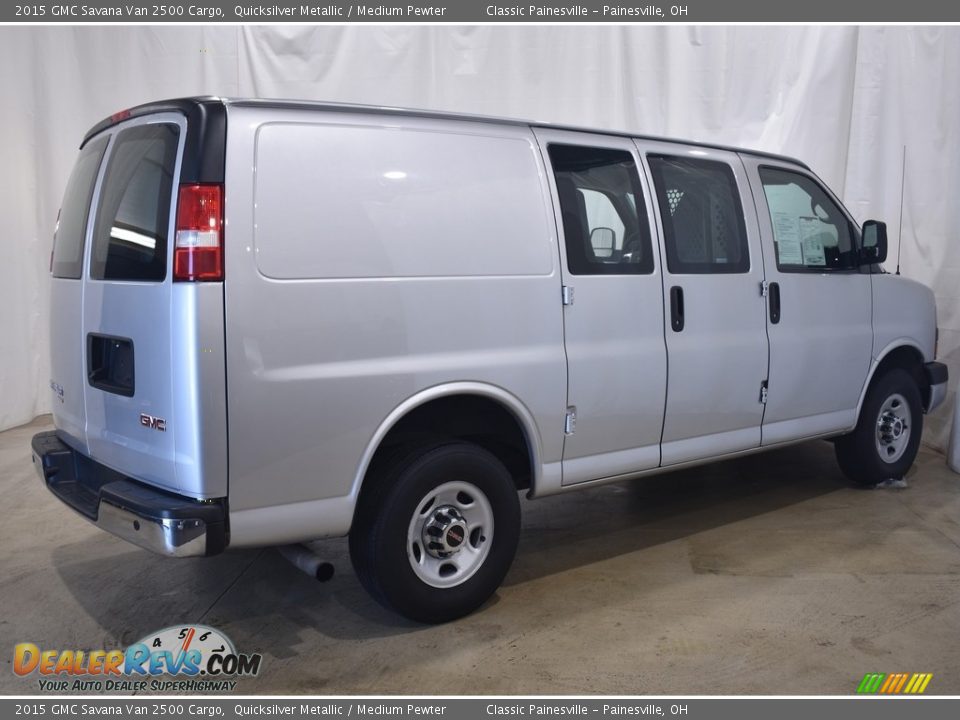2015 GMC Savana Van 2500 Cargo Quicksilver Metallic / Medium Pewter Photo #2