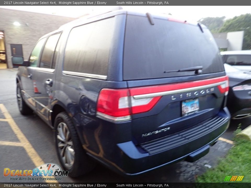 2017 Lincoln Navigator Select 4x4 Midnight Sapphire Blue / Ebony Photo #2