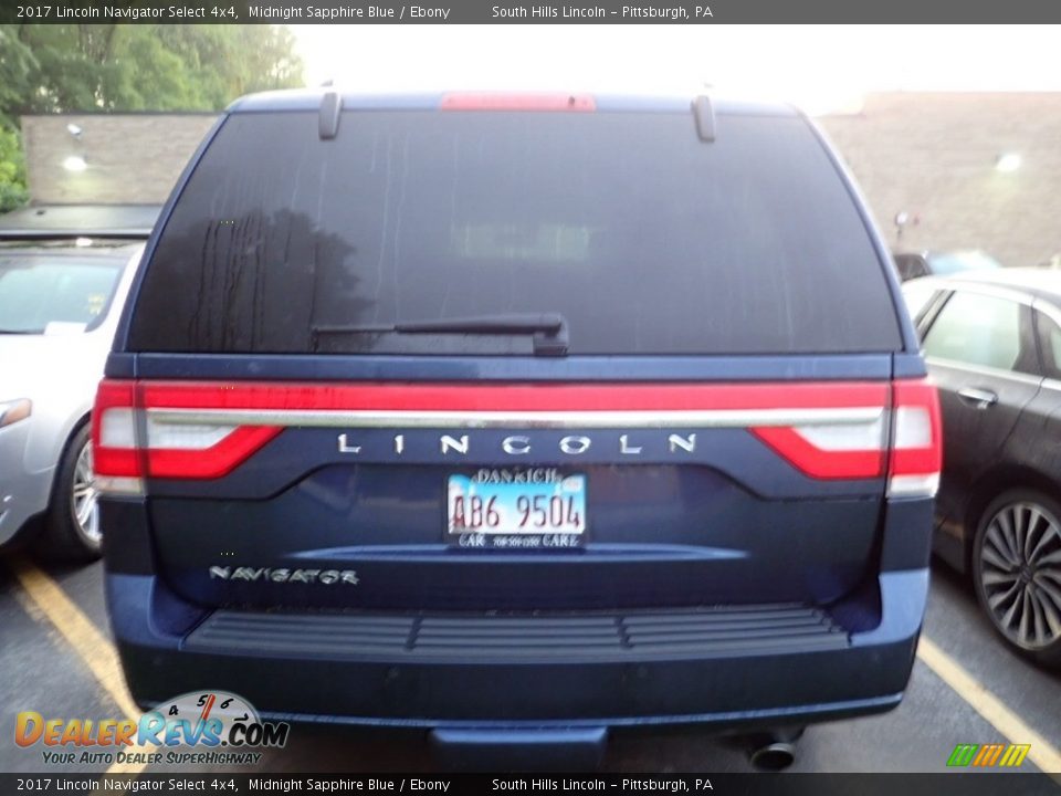 2017 Lincoln Navigator Select 4x4 Midnight Sapphire Blue / Ebony Photo #3