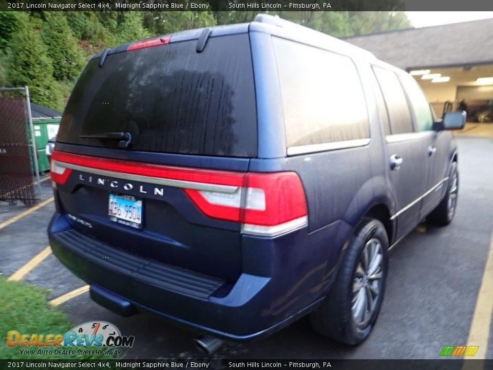 2017 Lincoln Navigator Select 4x4 Midnight Sapphire Blue / Ebony Photo #4