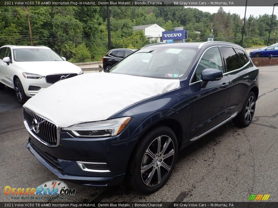 Denim Blue Metallic 2021 Volvo XC60 T8 eAWD Inscription Plug-in Hybrid Photo #5