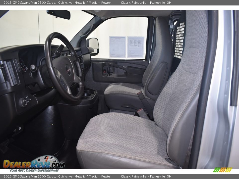 2015 GMC Savana Van 2500 Cargo Quicksilver Metallic / Medium Pewter Photo #7