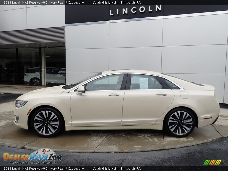 2018 Lincoln MKZ Reserve AWD Ivory Pearl / Cappuccino Photo #2
