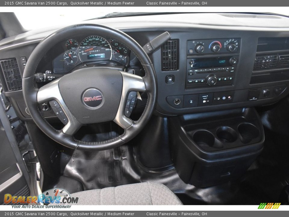 2015 GMC Savana Van 2500 Cargo Quicksilver Metallic / Medium Pewter Photo #12