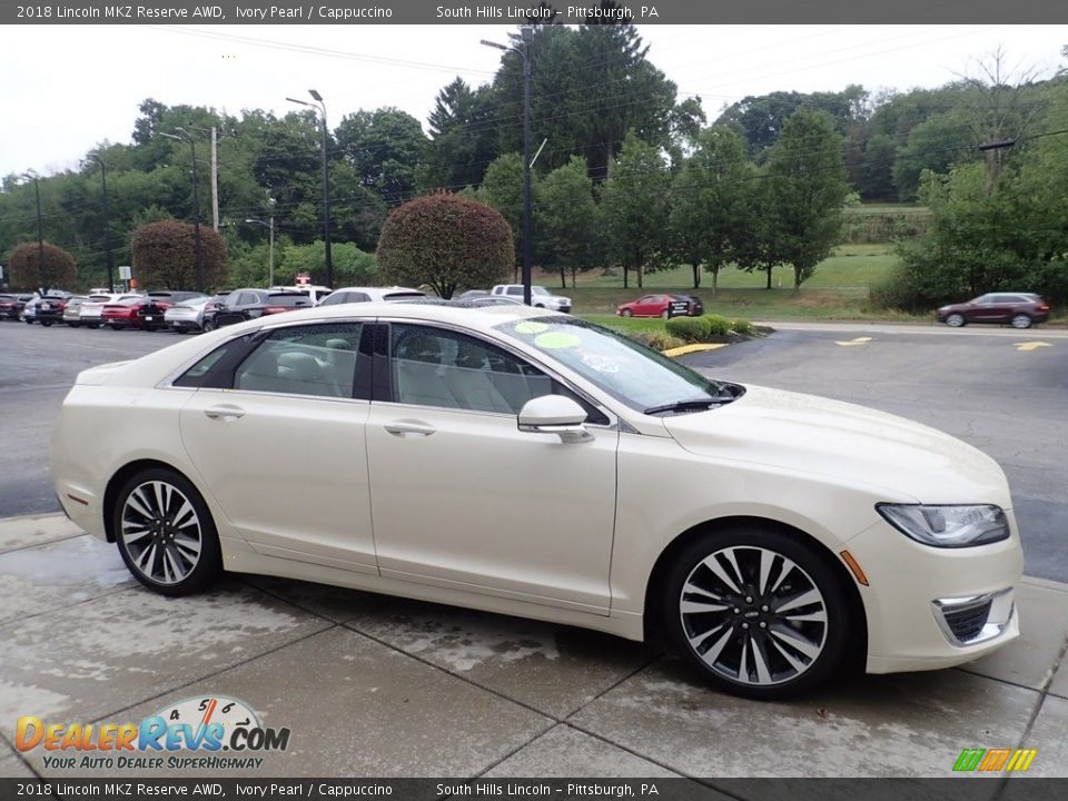 2018 Lincoln MKZ Reserve AWD Ivory Pearl / Cappuccino Photo #7