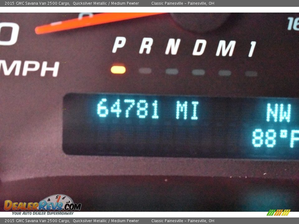 2015 GMC Savana Van 2500 Cargo Quicksilver Metallic / Medium Pewter Photo #14