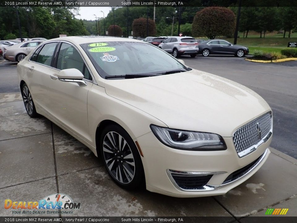 2018 Lincoln MKZ Reserve AWD Ivory Pearl / Cappuccino Photo #8