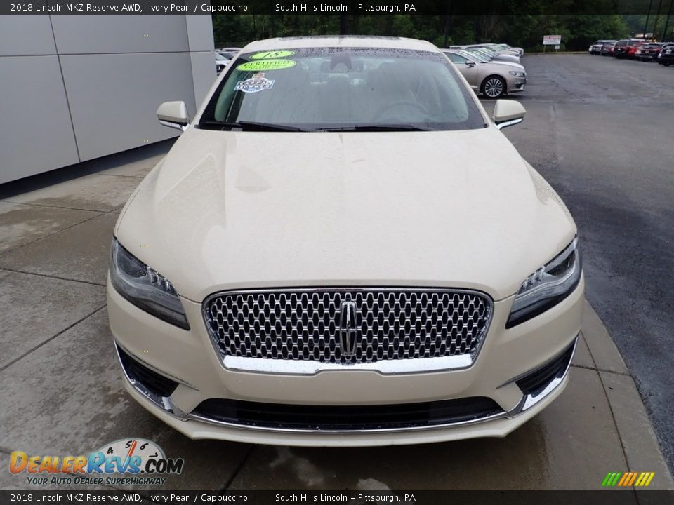 2018 Lincoln MKZ Reserve AWD Ivory Pearl / Cappuccino Photo #9