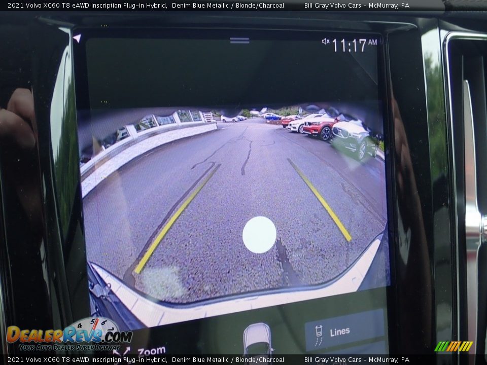 2021 Volvo XC60 T8 eAWD Inscription Plug-in Hybrid Denim Blue Metallic / Blonde/Charcoal Photo #15
