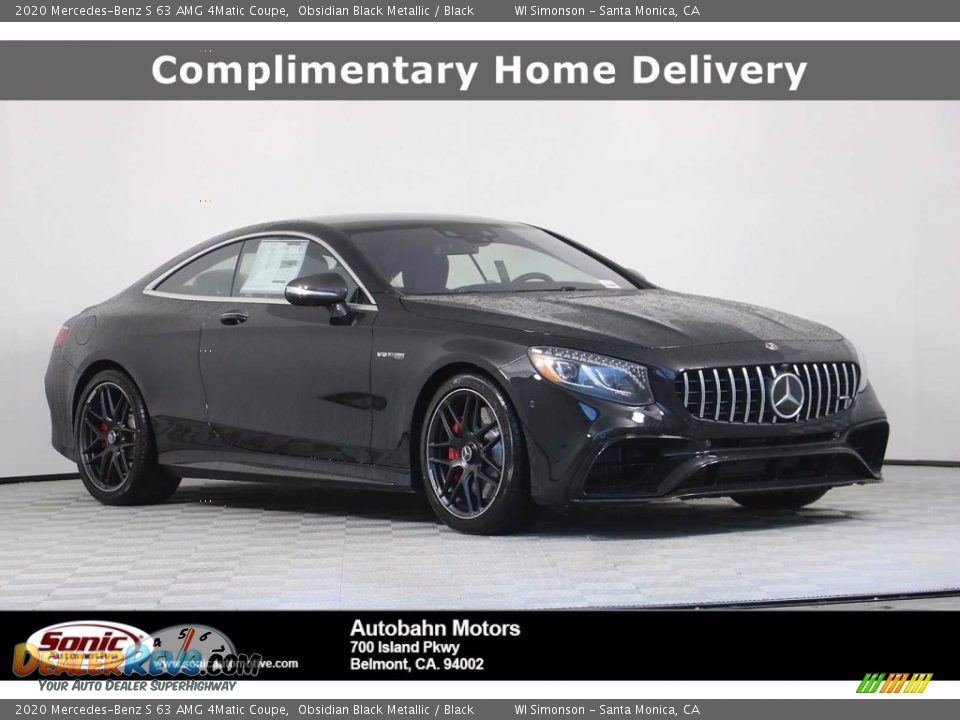 2020 Mercedes-Benz S 63 AMG 4Matic Coupe Obsidian Black Metallic / Black Photo #1