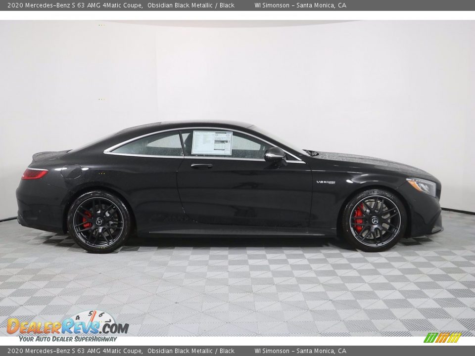 2020 Mercedes-Benz S 63 AMG 4Matic Coupe Obsidian Black Metallic / Black Photo #4