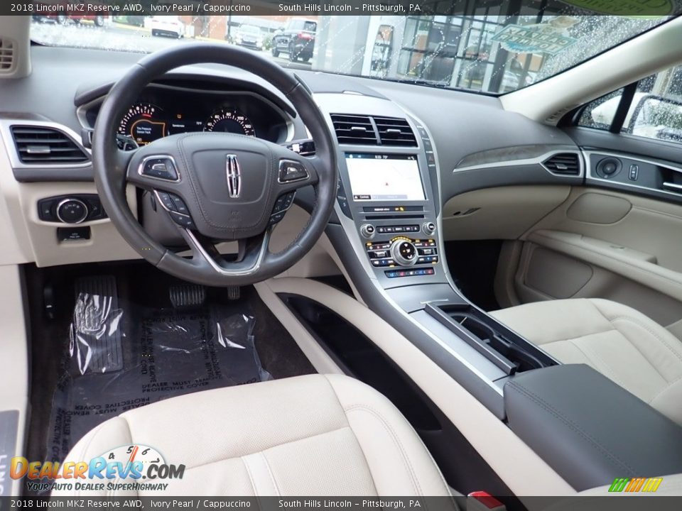 2018 Lincoln MKZ Reserve AWD Ivory Pearl / Cappuccino Photo #17