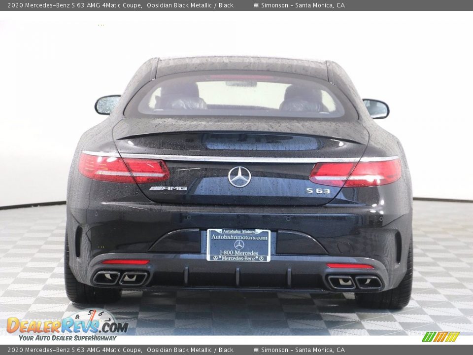 2020 Mercedes-Benz S 63 AMG 4Matic Coupe Obsidian Black Metallic / Black Photo #6