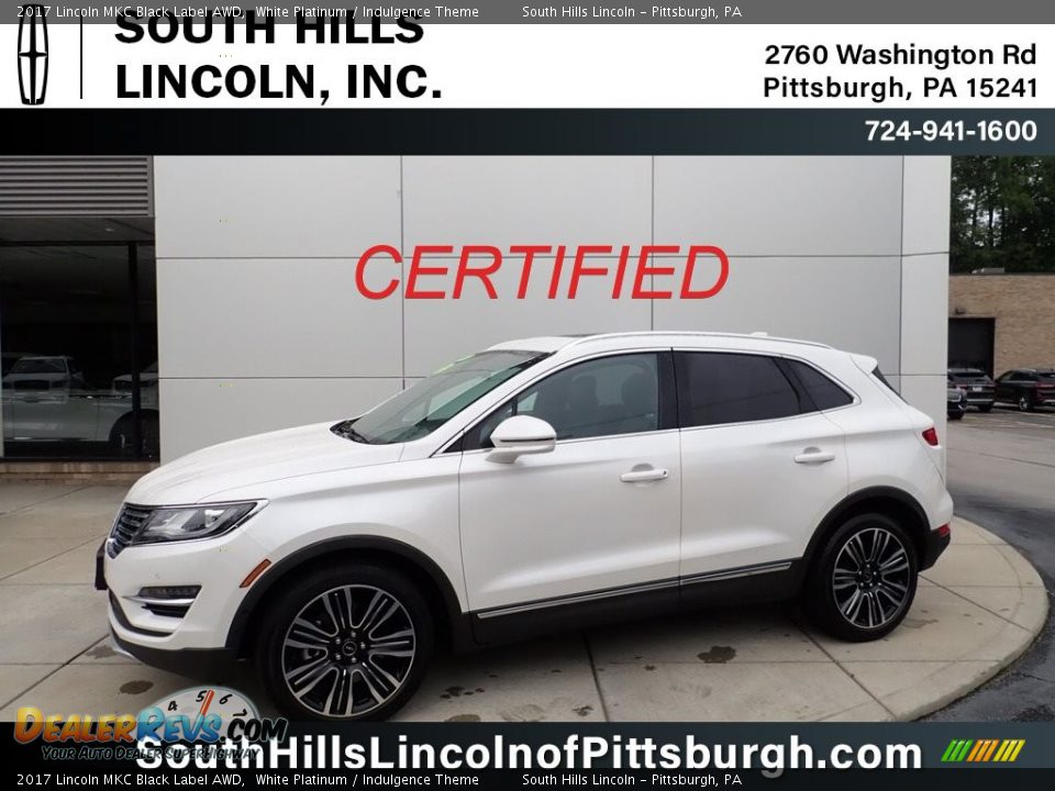 2017 Lincoln MKC Black Label AWD White Platinum / Indulgence Theme Photo #1