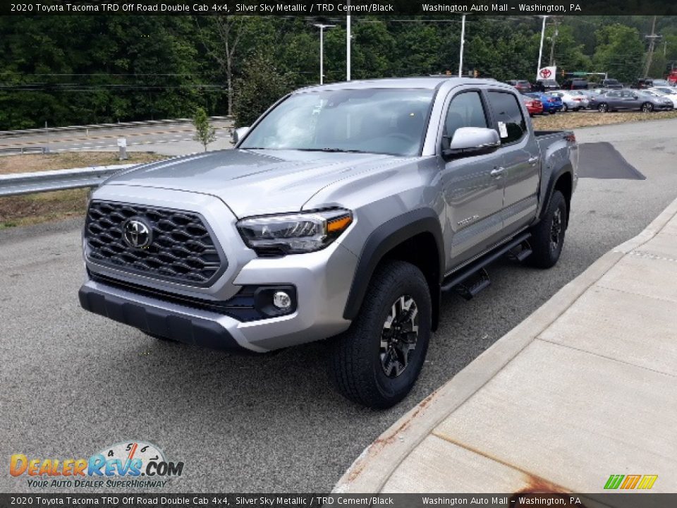 2020 Toyota Tacoma TRD Off Road Double Cab 4x4 Silver Sky Metallic / TRD Cement/Black Photo #22