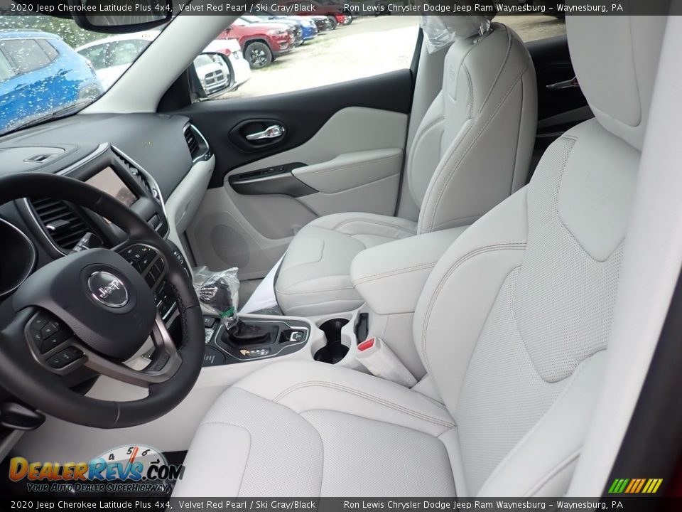 2020 Jeep Cherokee Latitude Plus 4x4 Velvet Red Pearl / Ski Gray/Black Photo #13