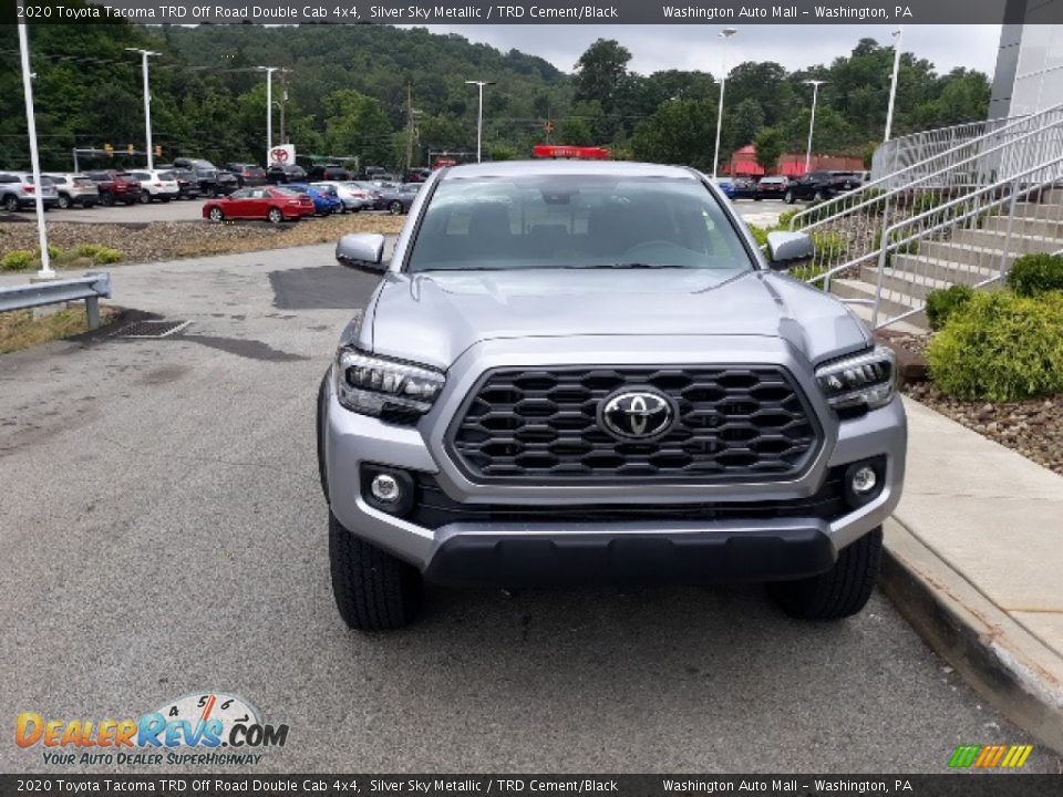 2020 Toyota Tacoma TRD Off Road Double Cab 4x4 Silver Sky Metallic / TRD Cement/Black Photo #23