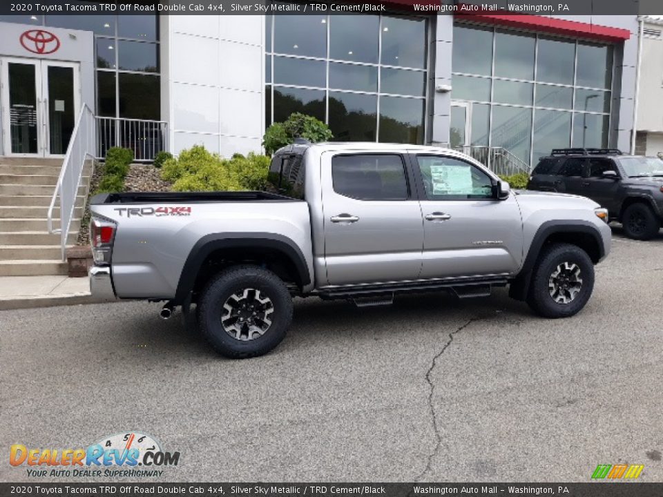 2020 Toyota Tacoma TRD Off Road Double Cab 4x4 Silver Sky Metallic / TRD Cement/Black Photo #26