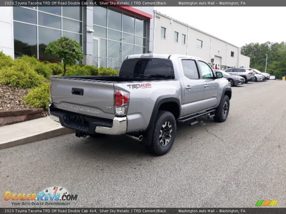 2020 Toyota Tacoma TRD Off Road Double Cab 4x4 Silver Sky Metallic / TRD Cement/Black Photo #27