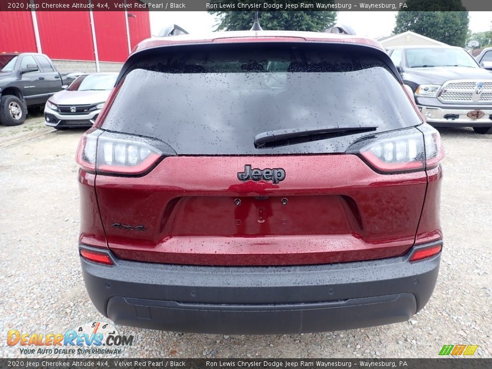 2020 Jeep Cherokee Altitude 4x4 Velvet Red Pearl / Black Photo #4