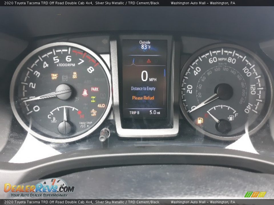 2020 Toyota Tacoma TRD Off Road Double Cab 4x4 Gauges Photo #36
