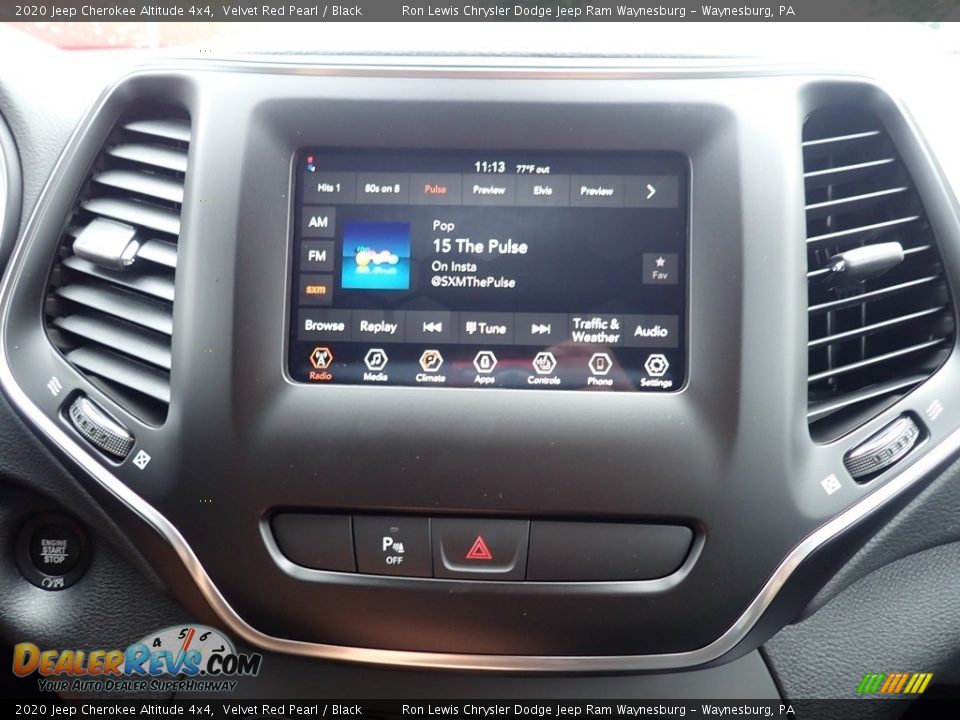 2020 Jeep Cherokee Altitude 4x4 Velvet Red Pearl / Black Photo #15