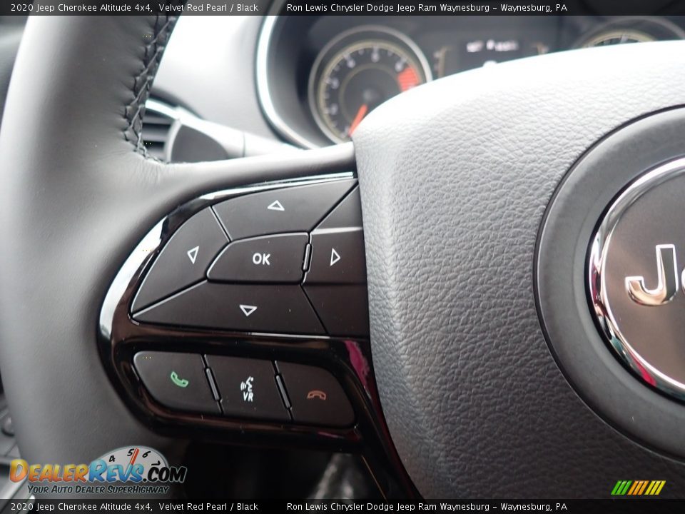 2020 Jeep Cherokee Altitude 4x4 Velvet Red Pearl / Black Photo #18