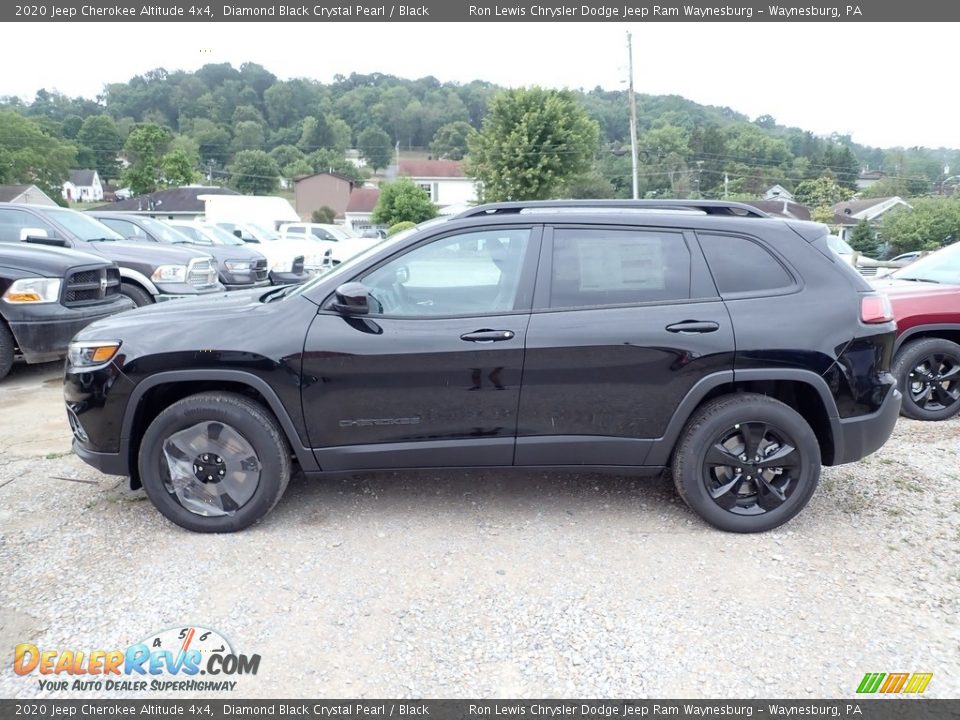 2020 Jeep Cherokee Altitude 4x4 Diamond Black Crystal Pearl / Black Photo #2