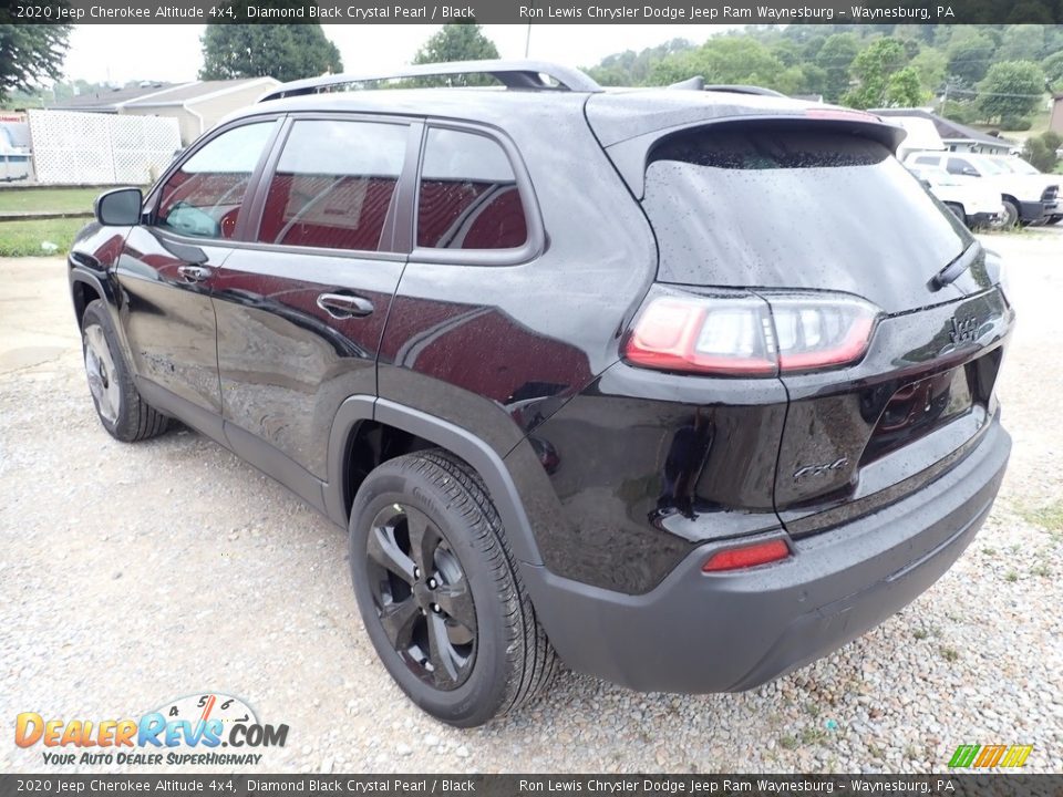 2020 Jeep Cherokee Altitude 4x4 Diamond Black Crystal Pearl / Black Photo #3