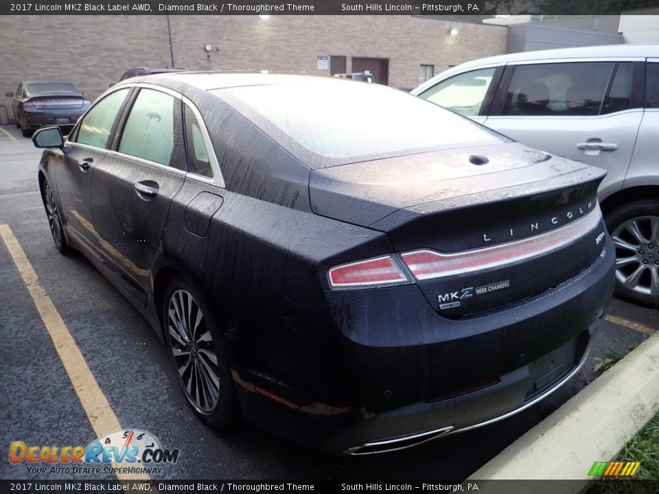 2017 Lincoln MKZ Black Label AWD Diamond Black / Thoroughbred Theme Photo #2