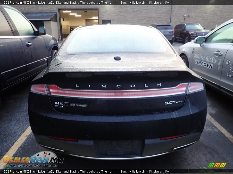 2017 Lincoln MKZ Black Label AWD Diamond Black / Thoroughbred Theme Photo #3