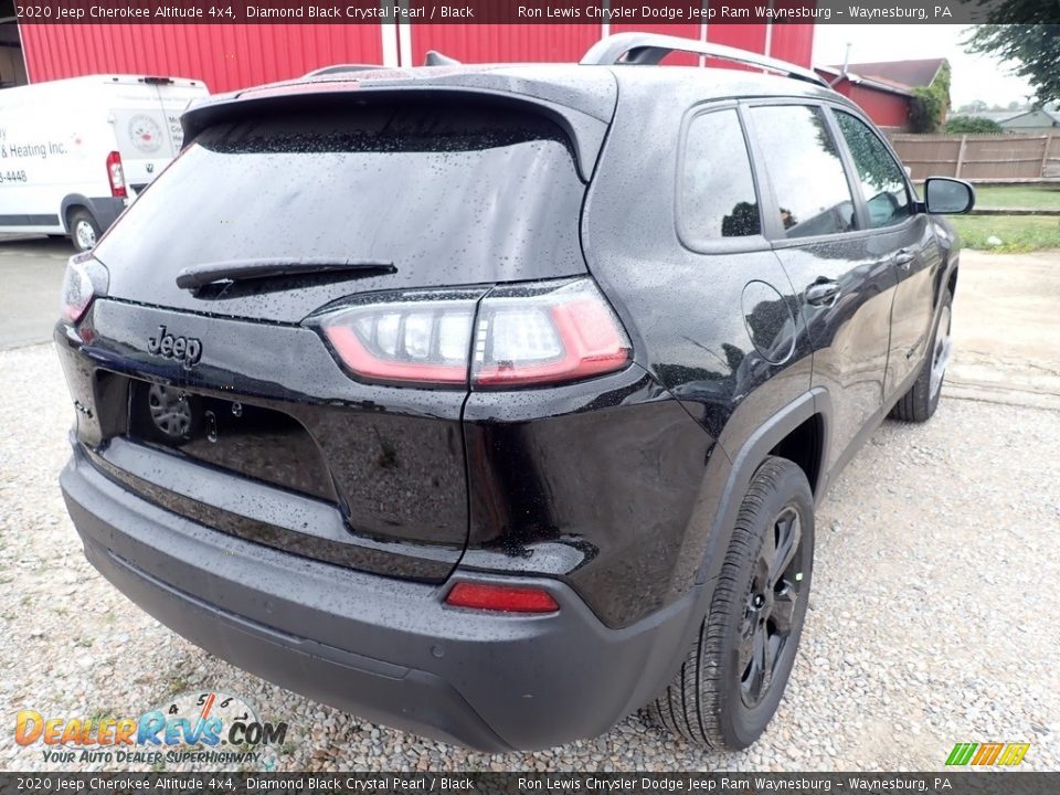 2020 Jeep Cherokee Altitude 4x4 Diamond Black Crystal Pearl / Black Photo #5