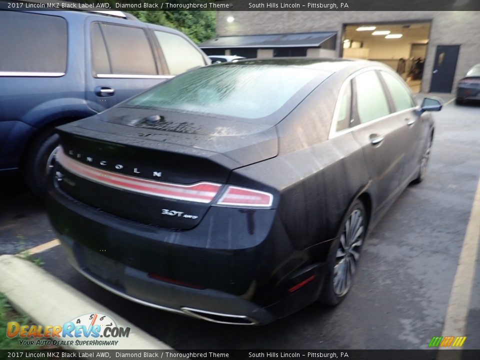 2017 Lincoln MKZ Black Label AWD Diamond Black / Thoroughbred Theme Photo #4