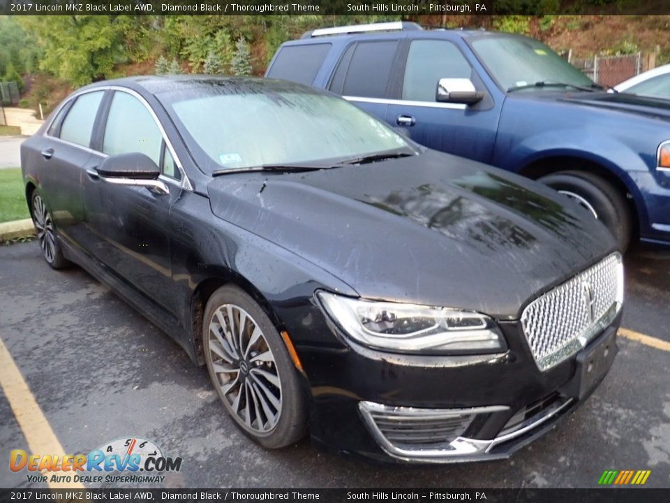 2017 Lincoln MKZ Black Label AWD Diamond Black / Thoroughbred Theme Photo #5