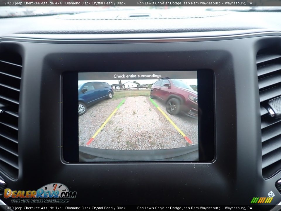 2020 Jeep Cherokee Altitude 4x4 Diamond Black Crystal Pearl / Black Photo #16