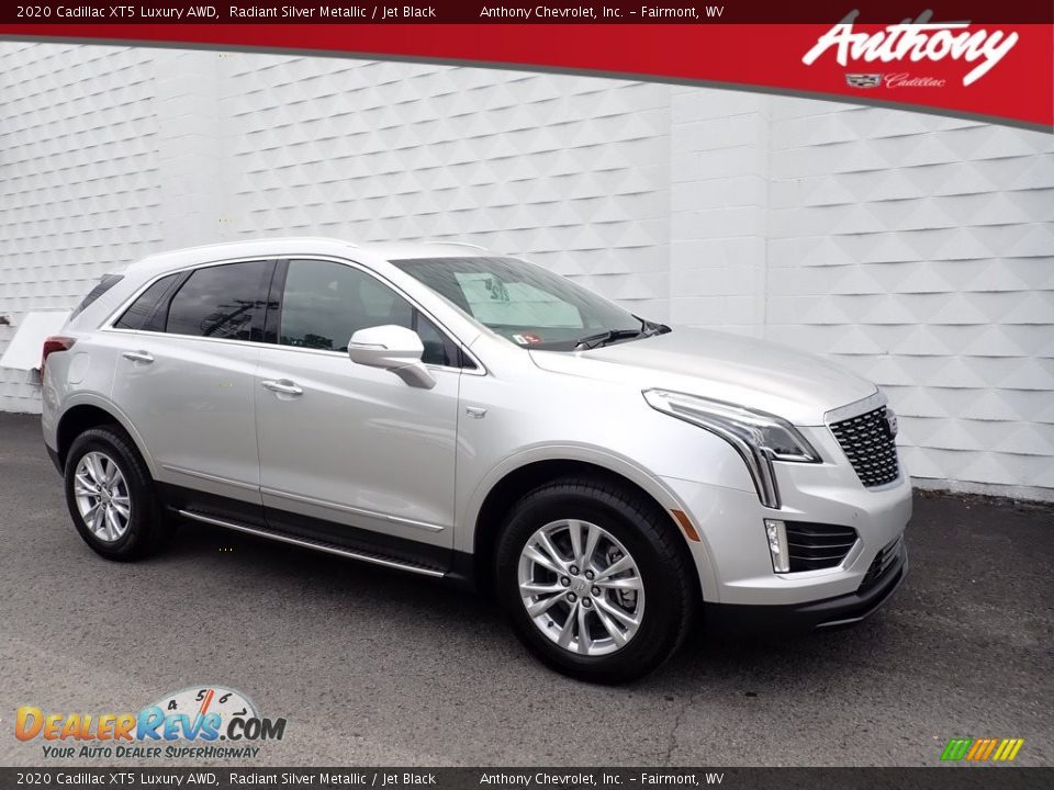 2020 Cadillac XT5 Luxury AWD Radiant Silver Metallic / Jet Black Photo #1