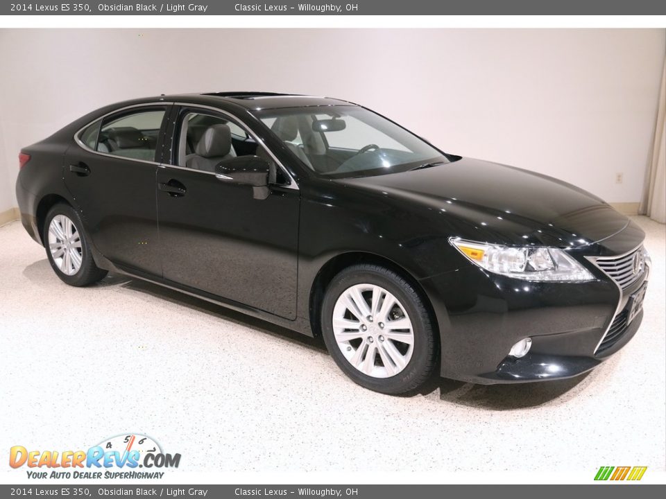 2014 Lexus ES 350 Obsidian Black / Light Gray Photo #1