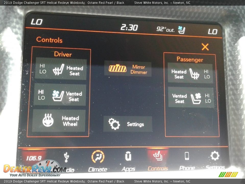 2019 Dodge Challenger SRT Hellcat Redeye Widebody Octane Red Pearl / Black Photo #21