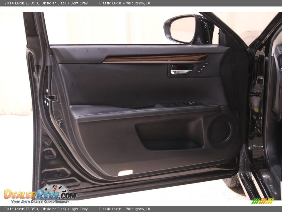 2014 Lexus ES 350 Obsidian Black / Light Gray Photo #4